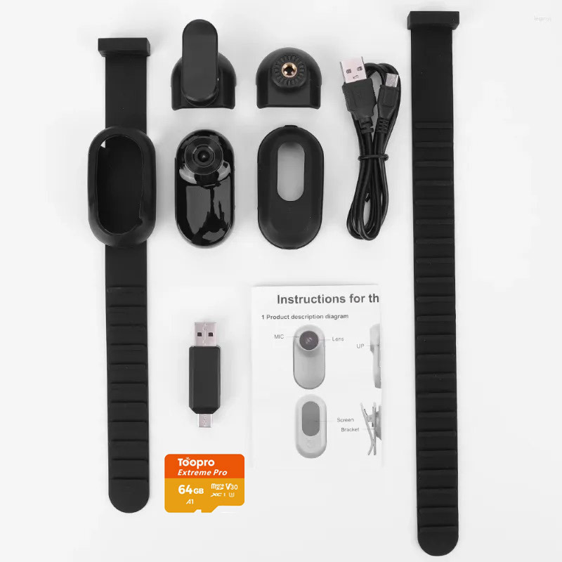 Black thumb camera-64gb card-pet collar