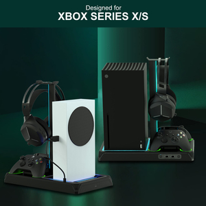 ขาตั้งแนวตั้งระบายความร้อนสำหรับ Xbox Series x/s คอนโซลไฟ LED RGB แถบไฟสีสำหรับคอนโซล PS5บางแผ่นดิสก์ดิจิตอล - Product Image 5