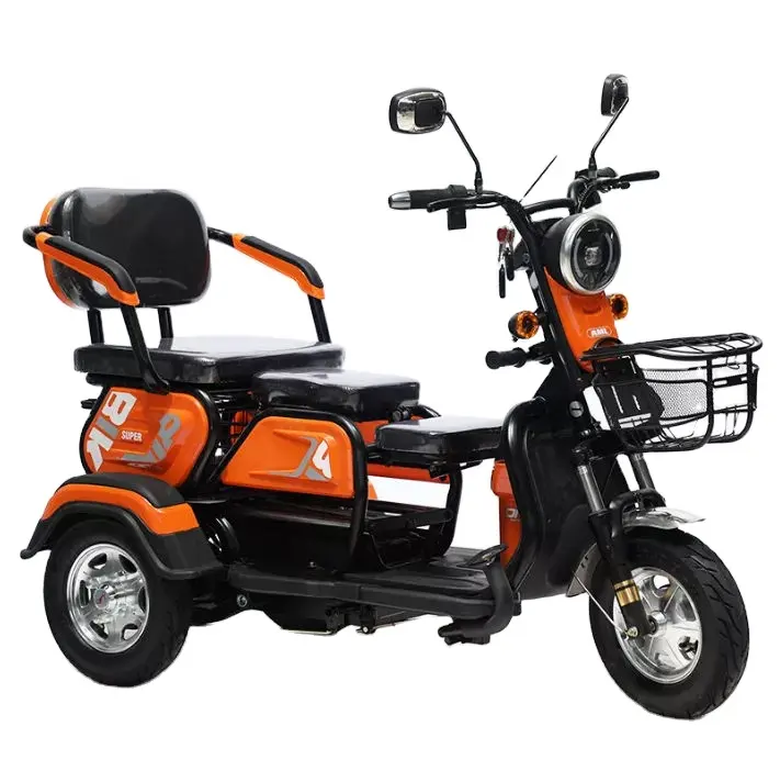 Kuoying-motocicleta eléctrica de 3 ruedas, asiento doble, clásica, personalizada, fábrica