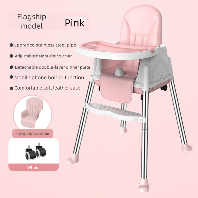 Pink double plates + leather covers + wheels