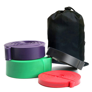 Latex <strong>Loop</strong> Set Stretch Pull up Assist <strong>Elastic</strong> Band with Door Anchors Resistance Band Connects to Doors with <strong>Handles</strong> - Product Image 6