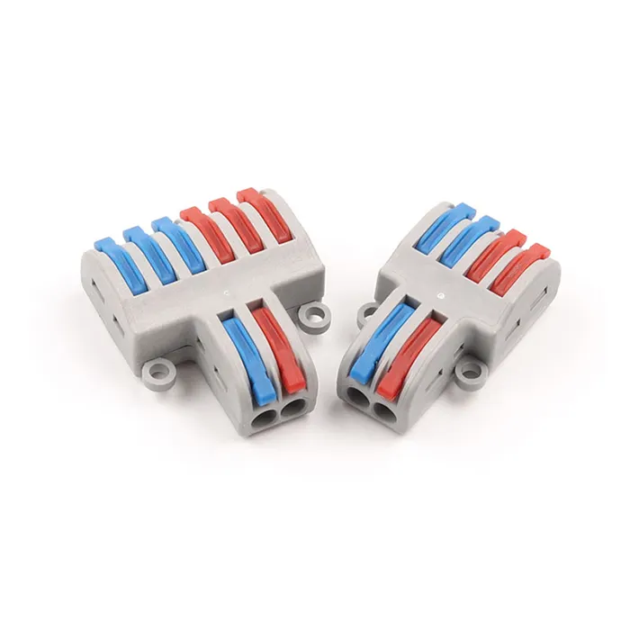 Wire Connector 2 In 4/6 Out Wire Splitter Terminal SPL-42/62 Compact Wiring Cable Connector Push-in Conductor