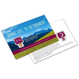 Fabrika kaynağı promosyon hediye USB Webkey Flyer klipsli USB Web anahtar kağıt kartı Webkey - Product Image 3