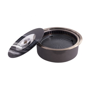 Nhật Bản Yakiniku trong nhà hình chữ nhật parrillas Para barbacoa steamboat bảng BBQ nướng bàn ăn với lẩu cho nhà hàng - Product Image 5