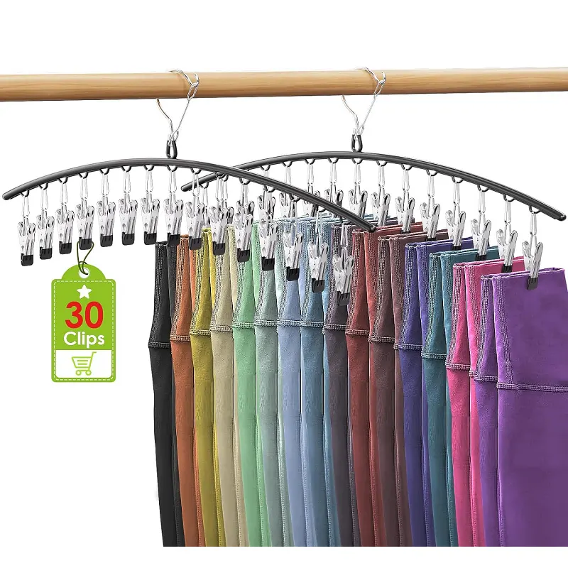 Legging Jeans Skirts Organizer Metal Pants Hangers with Rubber Coated hanger clothes