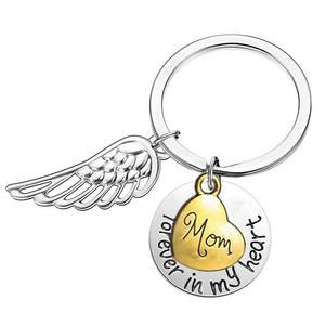 Anıt takı anma kaybı anne baba baba anne anahtar zincirleri sonsuza dek kalbimde Keepsake sempati hediye anahtarlık - Product Image 1