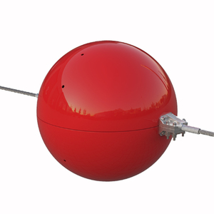 Uçak pilotları için kırmızı renkli polietilen Frp uçak uyarı küre 12/24/36 inç - Product Image 4