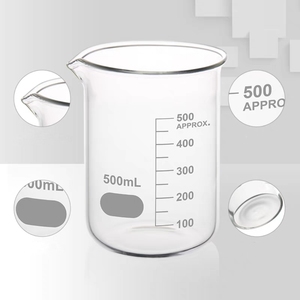 LABTEX cam beher laboratuvar uzun borosilikat cam 3.3 bardak baskılı ölçekli Pyrex cam beher ölçüm kabı - Product Image 4