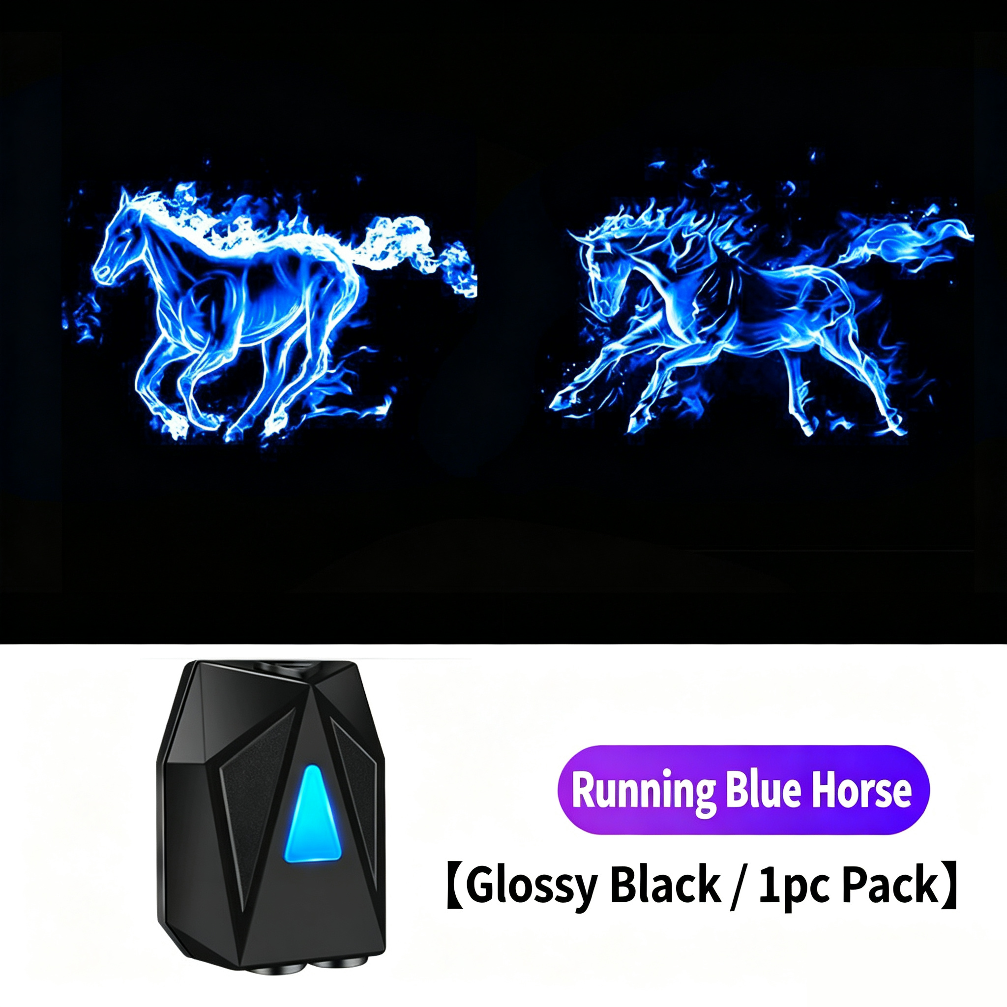 Running Blue Horse