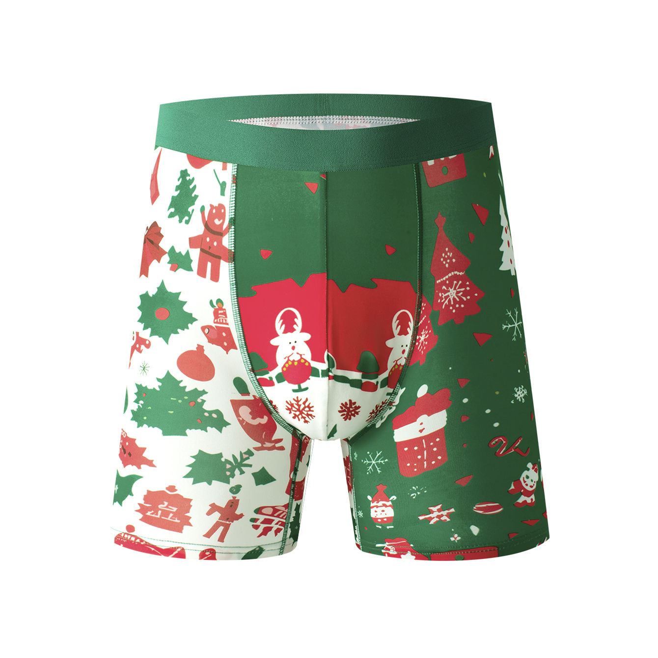 Christmas-White and green