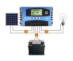 PWM 12V/24VDC Dual-USB-LCD-Display Solarpanel-Batterie regler mit Last 100A 60A 50A 40A 30A MPPT Solar laderegler - Product Image 5