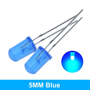 5色 * 20PCS = 100PCS 5mm LEDダイオードライトアソートキットグリーンブルーホワイトイエローレッドコンポーネントDIYキット - Product Image 2