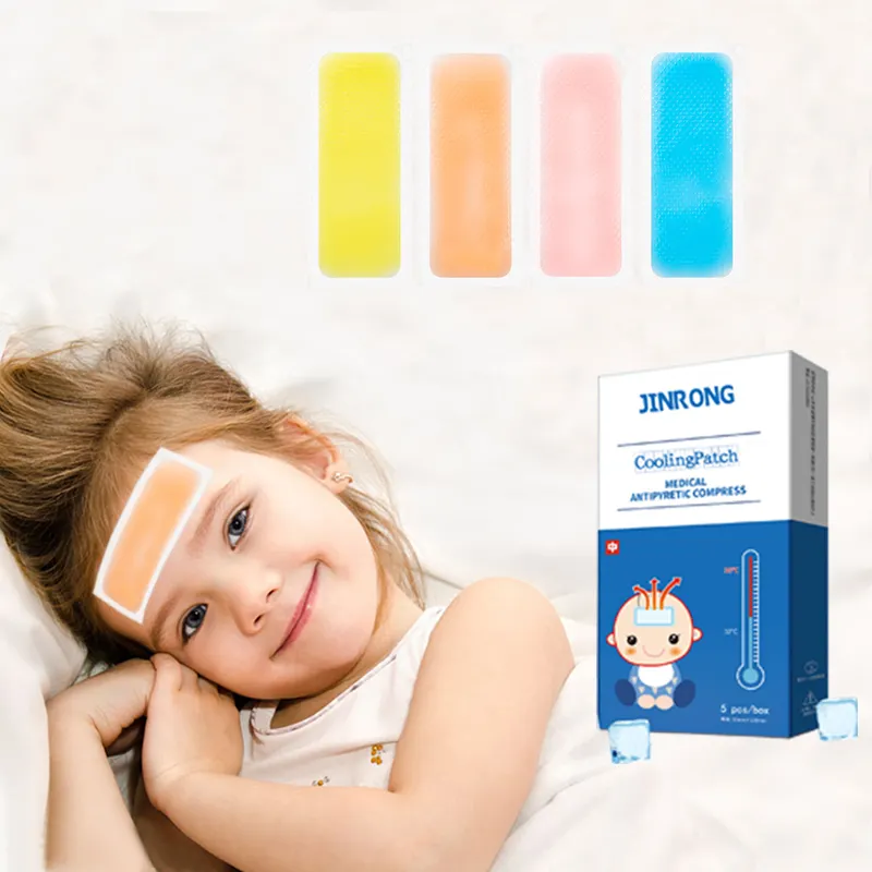 Productos de tendencia Novedades Almohadilla fresca personalizada Parche de fiebre Parche de gel de enfriamiento para niños y adultos