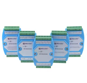 6AI 4DI 4DO 0-20MA 4-20MA输入数字输入输出模块RS485 MODBUS RTU通信WP9038ADAM WELLPRO - Product Image 1