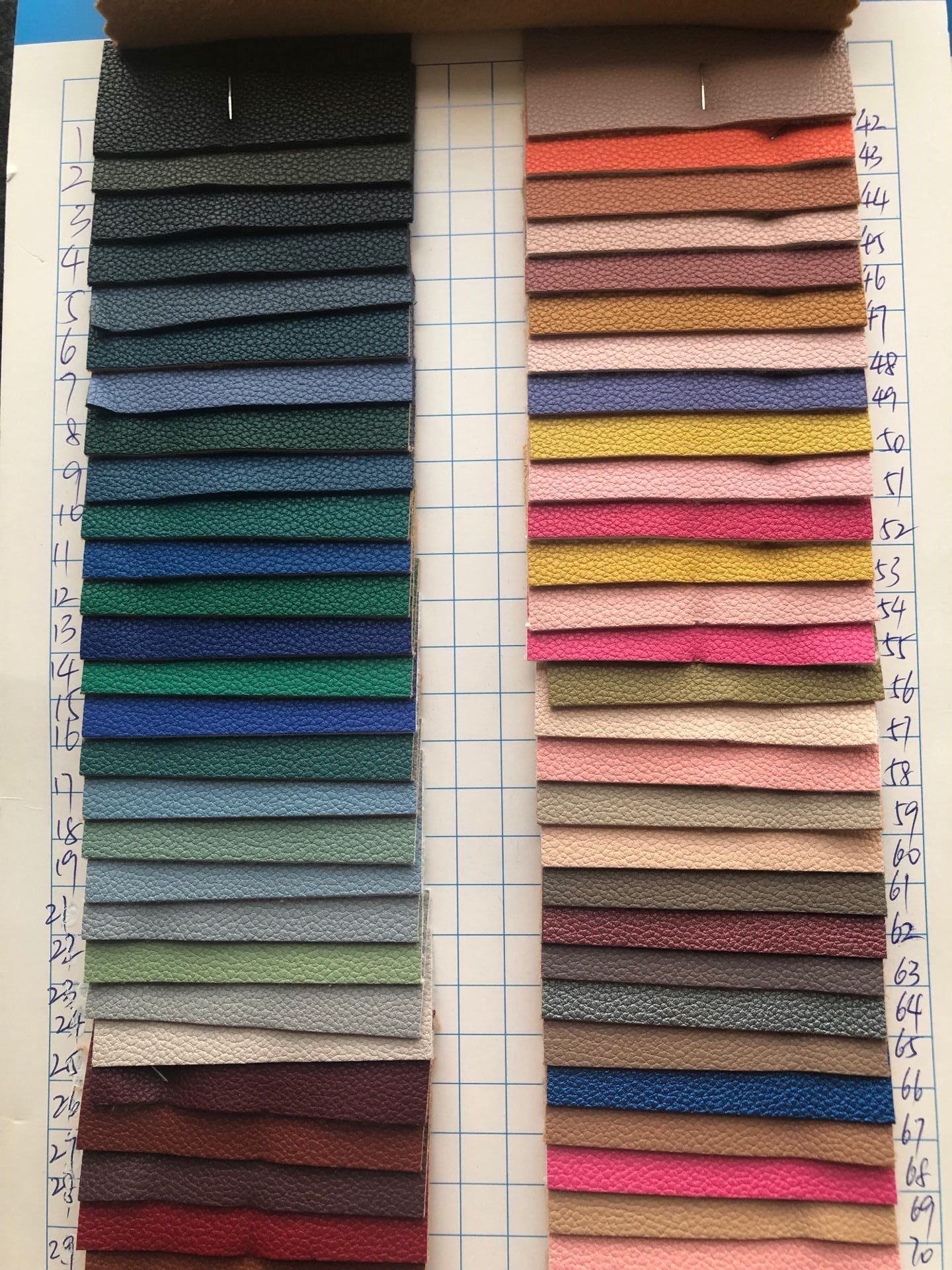 différentes couleurs
