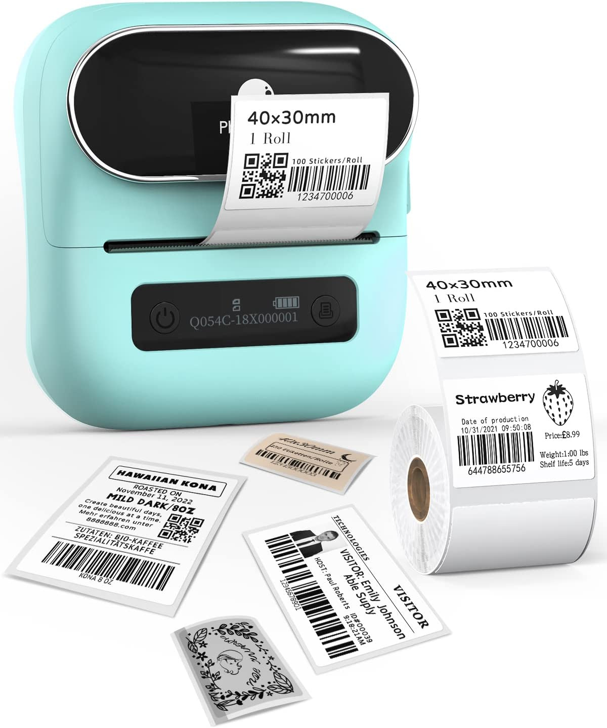M220 Versión en inglés-Verde (incluido un rollo de papel de impresión)