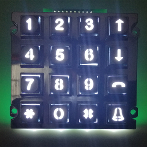 4X4 matrix <strong>numeric</strong> blue led die cast illuminated keypad with <strong>function</strong> key buttons - Product Image 2