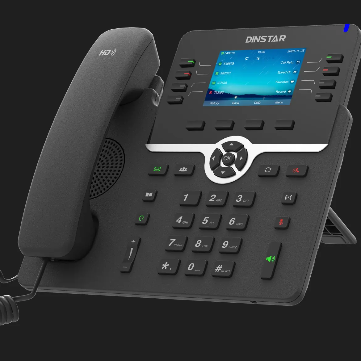 Dinstar VoIP טלפון מעולה HD אודיו, טוב יותר תקשורת IP טלפון