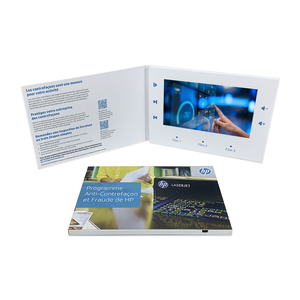 Paper <strong>Crafts</strong> Video Album Gift Portable Advertising Player Video Photo Book LCD Display <strong>Booklet</strong> Business Video Brochure Card - Product Image 1