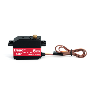 6KG digitale a basso profilo Servo di rotazione di 360 gradi per Rc auto servomotore