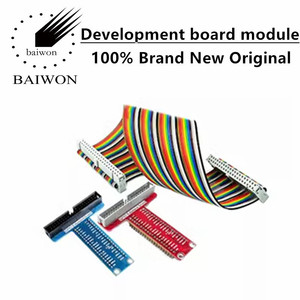Compatibile con Raspberry Pi B + accessorio speciale scheda di espansione GPIO a forma di T scheda di sviluppo cavo nastro 40P