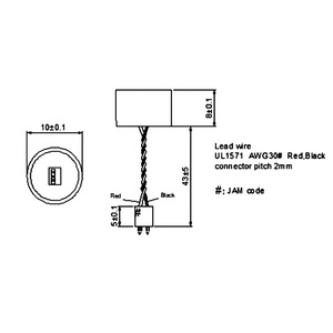 ブラインドスポット検出システム用14MM 40KHz水中超音波センサー送信機および受信機センサー - Product Image 2