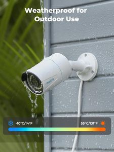 5MP HD กล้องรักษาความปลอดภัยกลางแจ้ง POE bullet IP กล้อง100ft IR วิสัยทัศน์กลางคืนสมาร์ทกล้องกลางแจ้งทำงานร่วมกับสมาร์ทบ้าน - Product Image 6