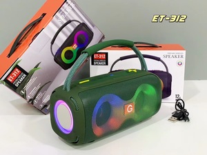 Redwingy ET312 RGB派对扬声器双喇叭迷你户外便携式音箱可充电扬声器，带彩灯DJ声音