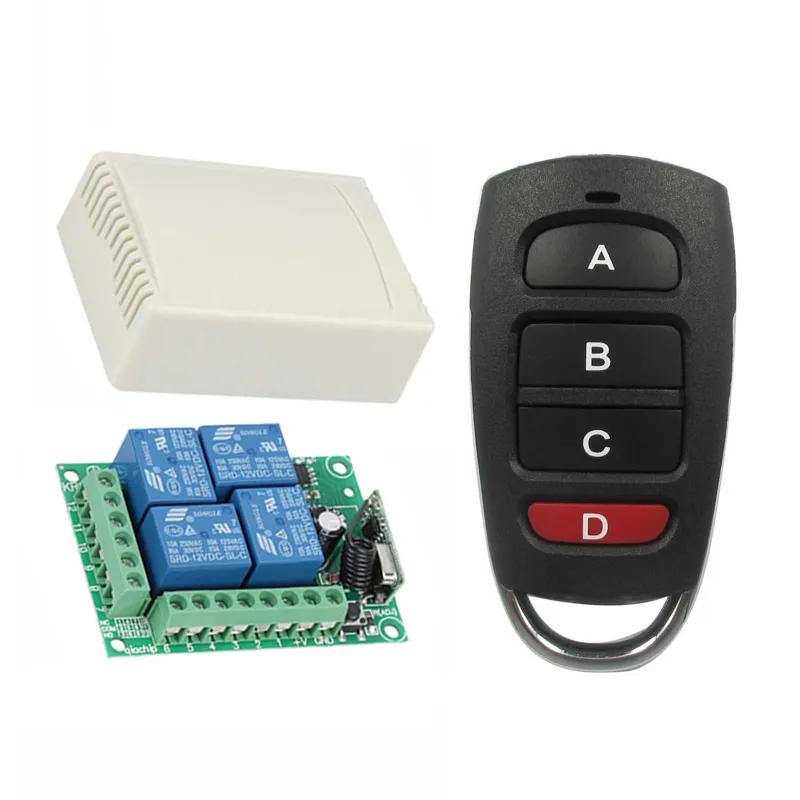 12V 315/433MHz Waterproof Universal Keyless Electronics Door/Gate/Car Opener RF Wireless Remote Control