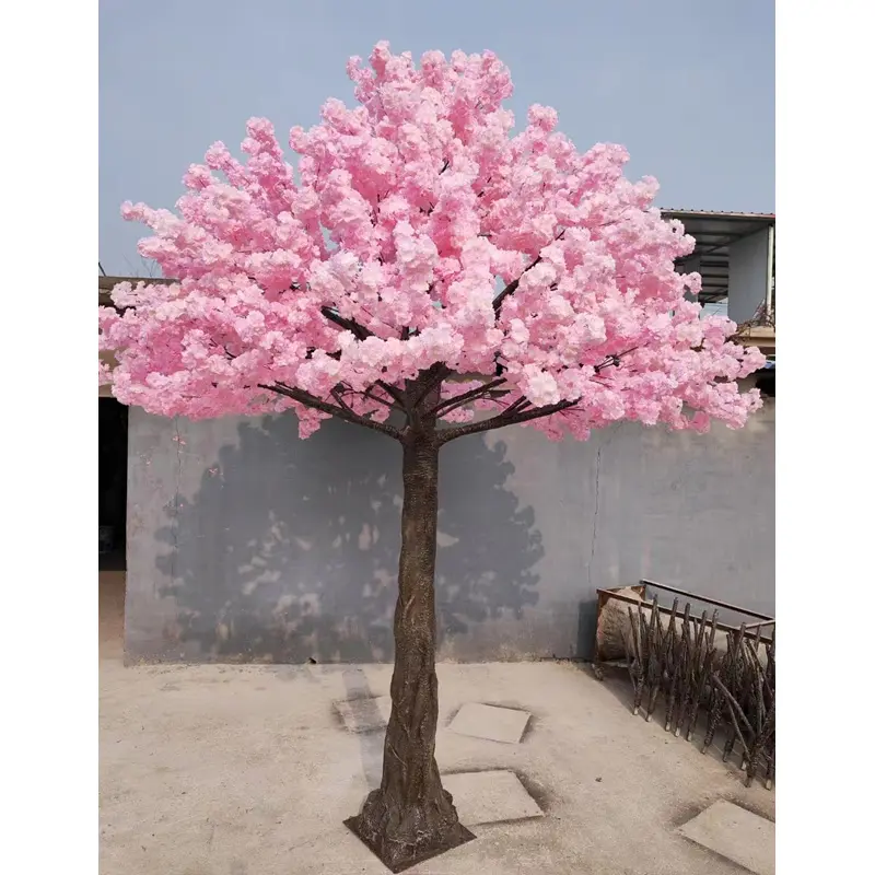 Arbre à fleurs de cerisier artificiel en fibre de verre de 370cm Arbre à fleurs artificielles Fleur de cerisier Arbre à fleurs de cerisier Mariage