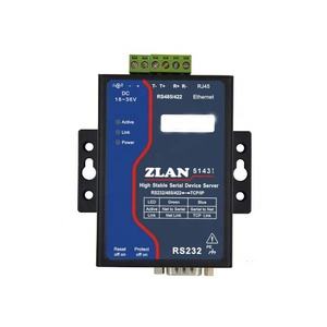 Aislamiento RS232 RS485 RS422 a Ethernet TCP IP Converter Multi-host Modbus RTU JSON MQTT Gateway Serial Device Server ZLAN5143I
