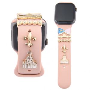 新款热销iwatch装饰护身符双色硅胶iwatch运动表带护身符2025 - Product Image 1