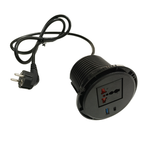 ซ็อกเก็ตตั้งโต๊ะแบบซ่อนพร้อม USB Type C ในตัวโต๊ะกลมอัจฉริยะ - Product Image 4