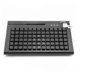 Miniteclado de caja registradora profesional Pos con cable Usb, Teclado programable con lector de tarjetas magnéticas - Product Image 1