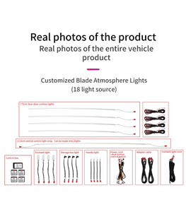 带环境光的发光二极管灯、汽车环境光套件、内部环境光 - Product Image 2