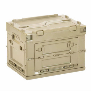 20L 28L 50L 65L 80L户外塑料储物容器野营折叠盒带木质顶板
