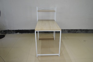 Mesa de estudio para el hogar, escritorio de Juegos de ordenador de metal, mesa de ordenador con estante - Product Image 4
