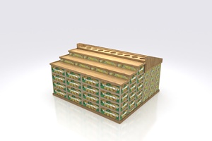 Siêu thị gỗ Trái Cây Rau Kệ hiển thị giá đứng sầu riêng hiển thị giá - Product Image 2