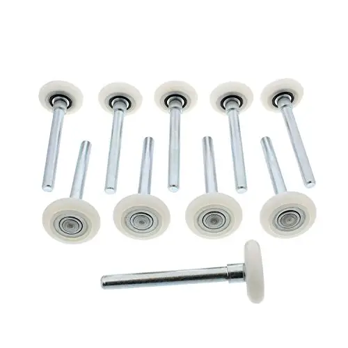 Rolo de nylon para porta de garagem, rolo de fábrica para porta de celeiro com haste de 4"/rolos de 2"