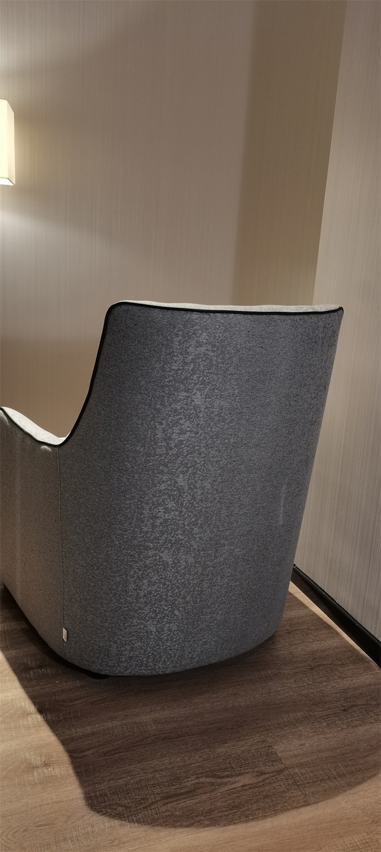 foshan furniture factory fabric solid wood frame gray technology cloth sponge modern style light luxury living room sofa