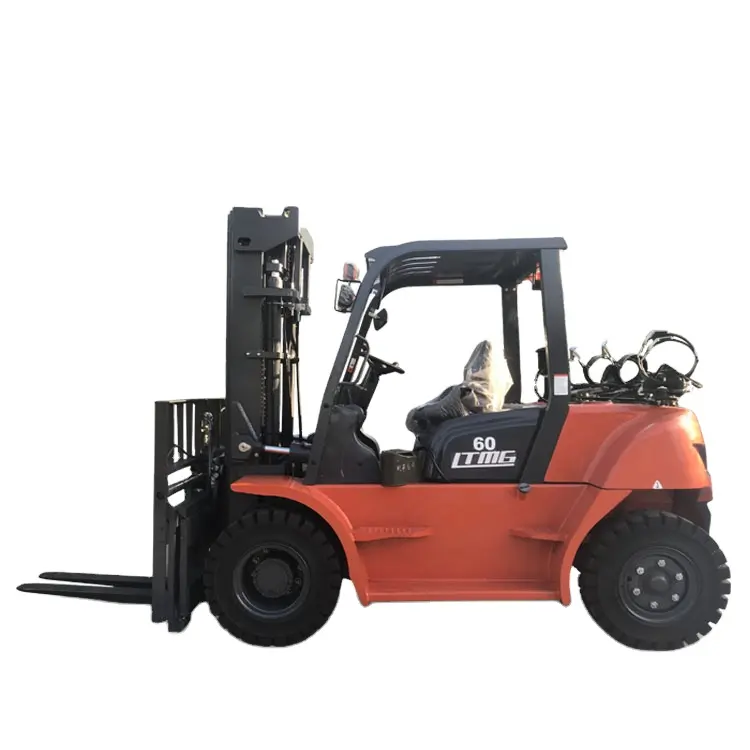 LTMG New Forklift 5 Ton 6 Ton 7 Ton LPG Forklift com Side Shifter para venda