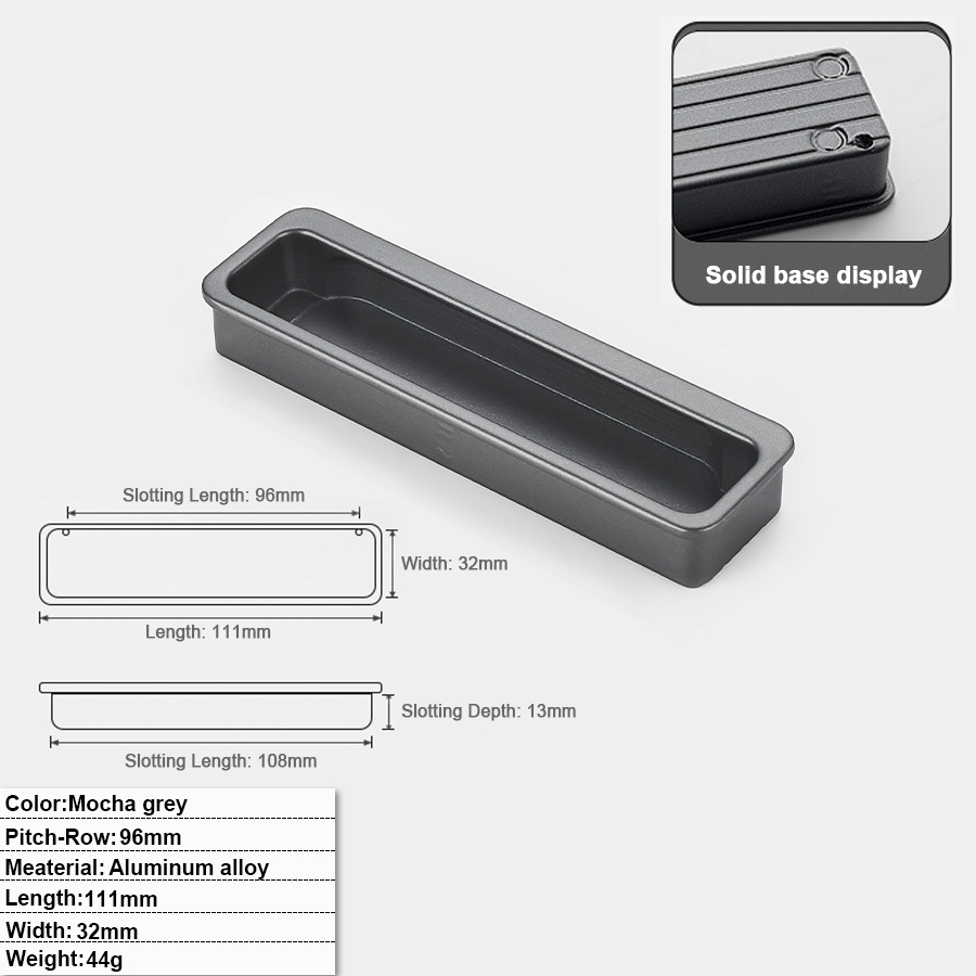 96mm Hole distance - Mocha Gray