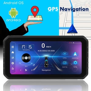 Zmecar Android OS 6.25 inch HD màn hình xe máy ghi âm BT DVR TPMS GPS Android tự động xe máy Carplay - Product Image 5