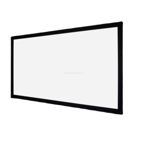 Wall Mounted <strong>Fixed</strong> <strong>Frame</strong> Projector <strong>Screen</strong> PVC Fabric HD 3D Picture <strong>Projection</strong> <strong>Screens</strong> - Product Image 1
