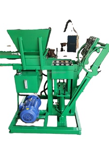 Ecologia construção automática hidráulica imprensa comprimida bloqueio ram terra lama bloco tijolo que faz a máquina HBY2-15 Diesel funciona