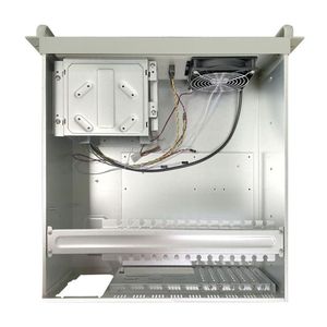 Gabinete de PC blanco de calidad brillante, chasis de servidor ATX con caja de monitoreo de seguridad estilo estante de ventilador para computadora en stock - Product Image 3