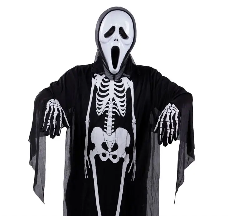 Bambini adulti più economici scheletro fantasma Costume festivo Masquerade Halloween Cosplay accessori per feste maschera vestiti