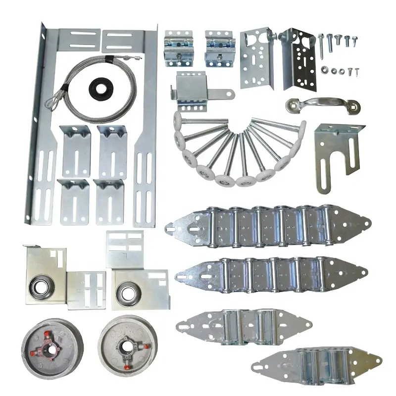 Herraje Puerta corredra quincaillerie de porte de Garage coulissante sectionnelle monobloc Double quincaillerie de moteur de porte de Garage pour porte de Garage