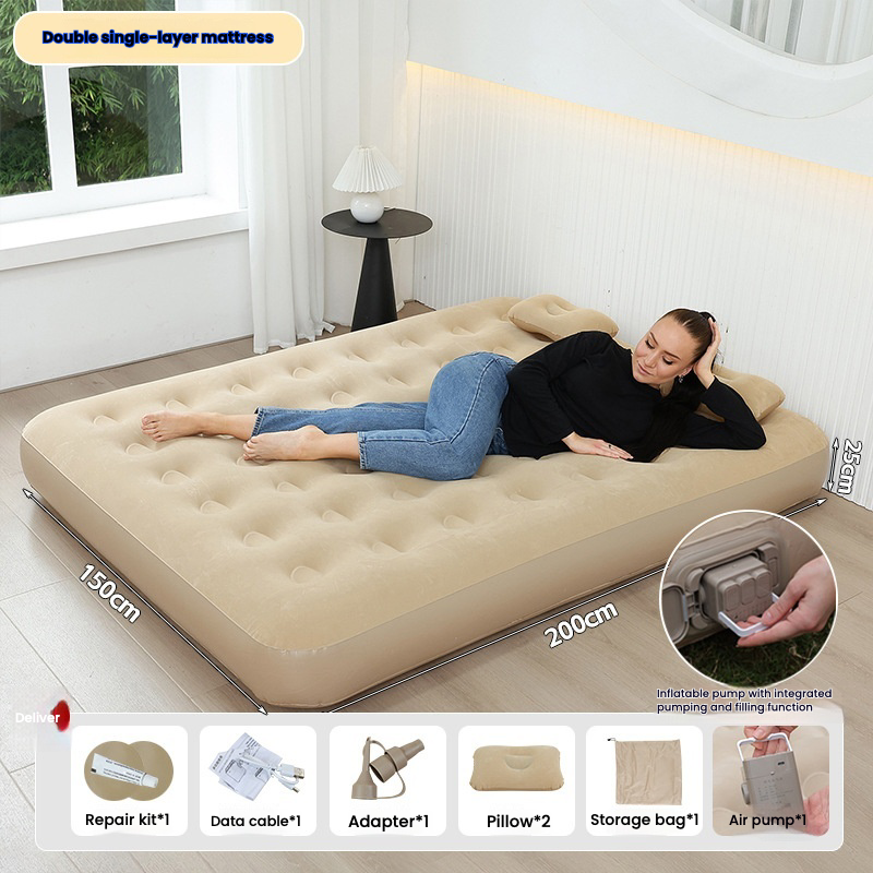 Double single layer mattress