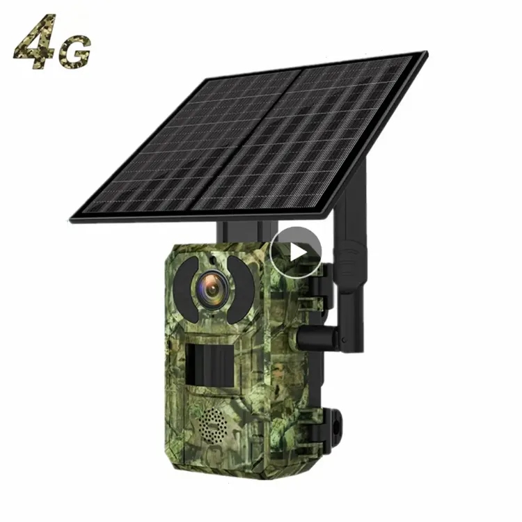 hot mms 1080p 4mp trail hunting camera outdoor waterproof night vision 4g real time app control solar hunting trail camera